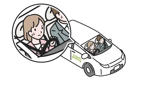 新入社員に社用車の運転をさせたいが不安